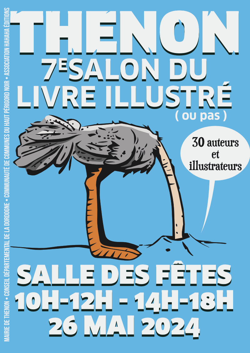 affiche salon du livre illustré de Thenon 2024